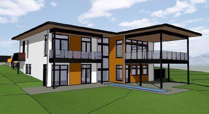 A rendering of a Kelowna home featuring the BONE structure