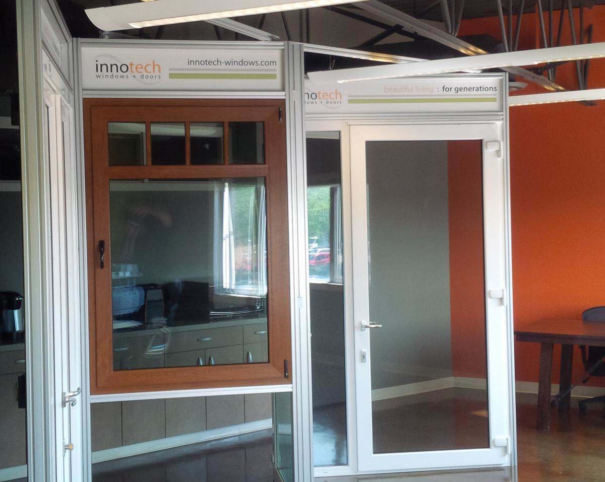Tilt and turn windows and doors in our Edmonton Showroom