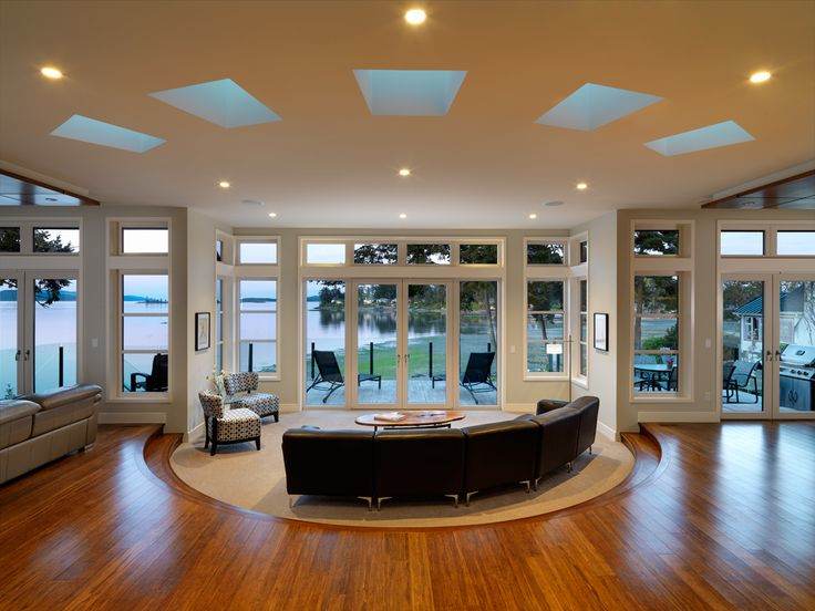 Sidney By the Sea living room with tilt and turn windows